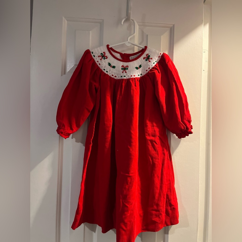 Fantasie Kids red velvet Christmas dress